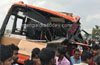 Udupi: Several injured as private bus crashes into parked truck